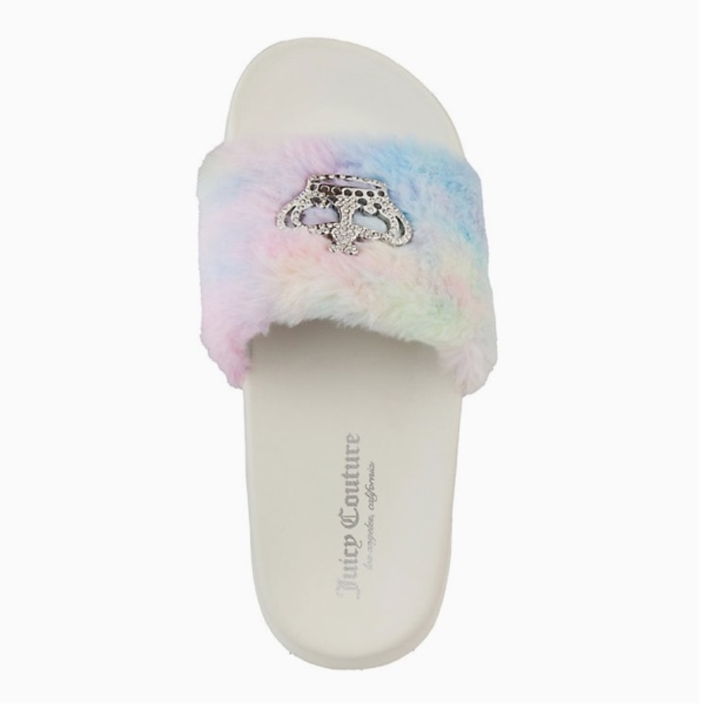 NIB Juicy Couture Windy Womens Tie Dye Slide Sandals - Picture 3 of 7
